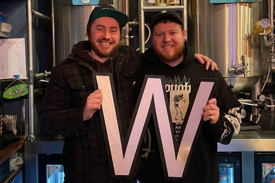 Jono Crute and Killian Moran from Crew Brewing Co.